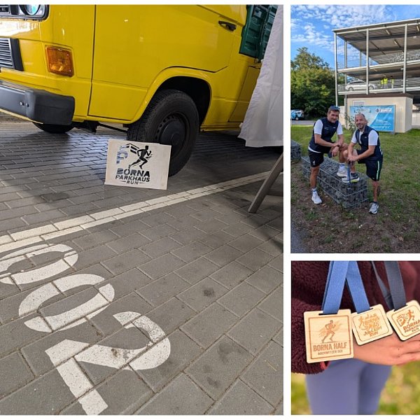 Impressionen vom Parkhaus Run Borna 2026 mit Laufshop Haas